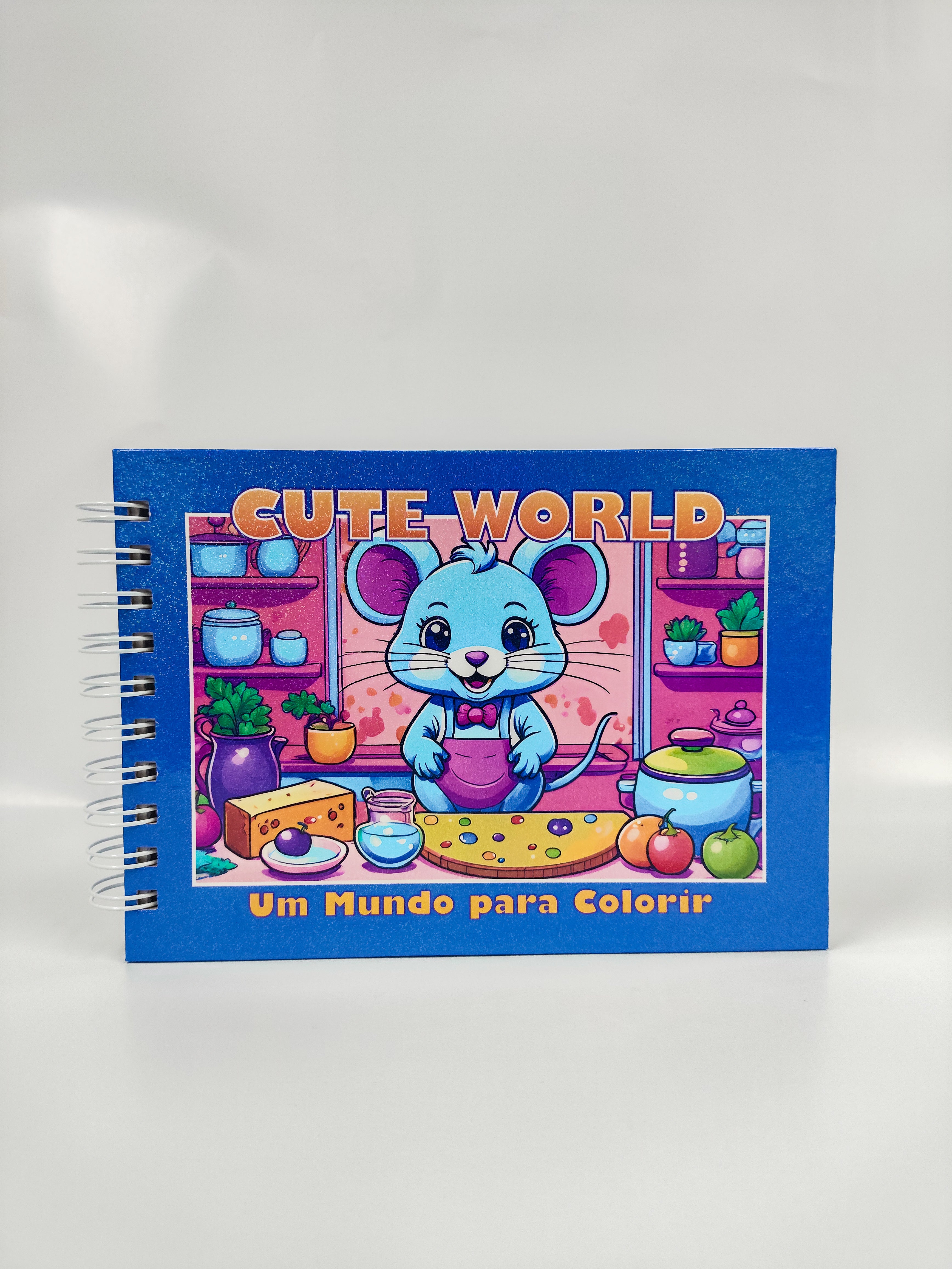 Kit de Colorir CUTE WORLD! 50 paginas - AZUL