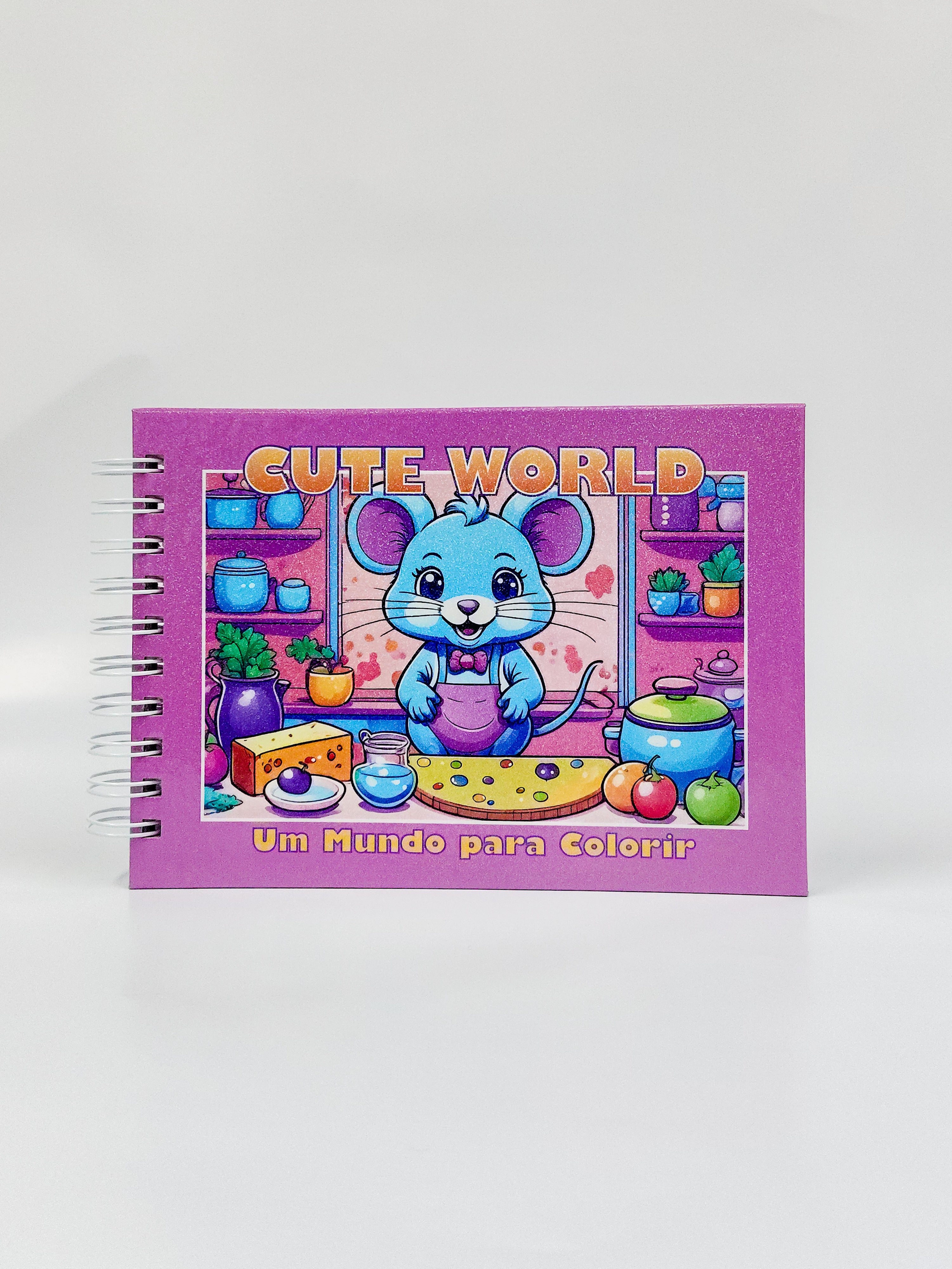 Kit de Colorir CUTE WORLD! 50 paginas - ROSA