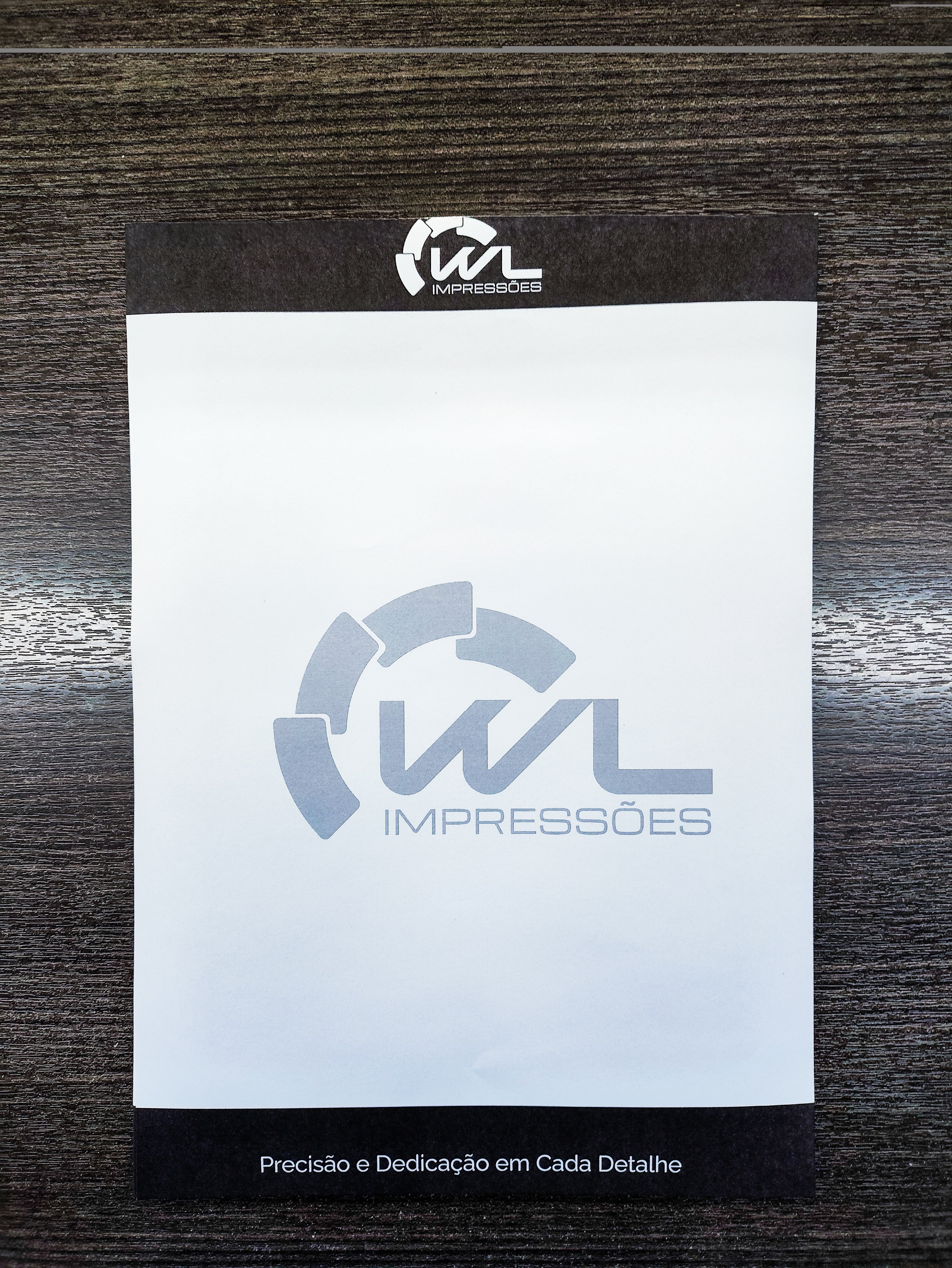 Bloco de papel timbrado personalizado