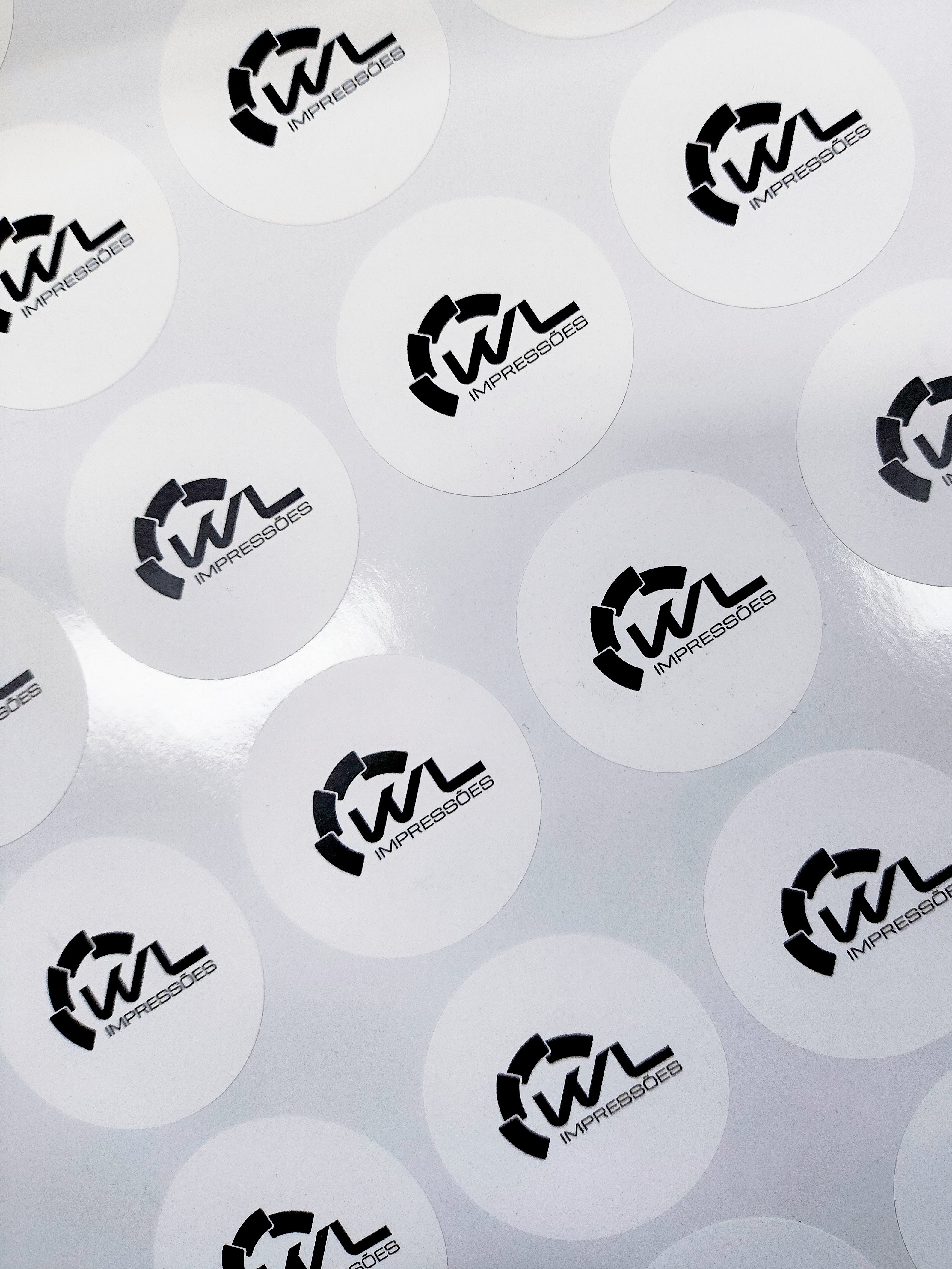 Kit com 5 cartelas de adesivos personalizados