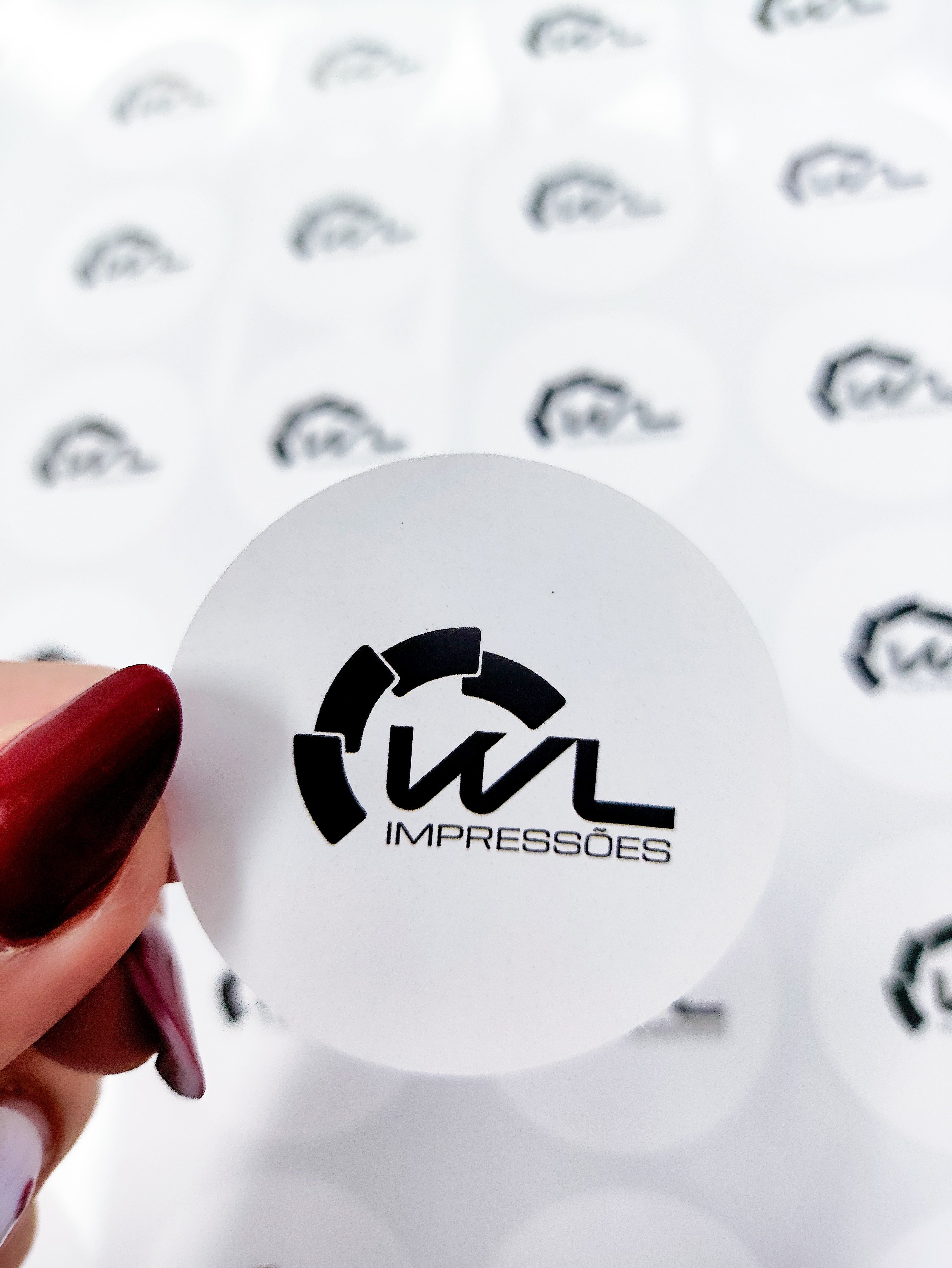 Kit com 5 cartelas de adesivos personalizados
