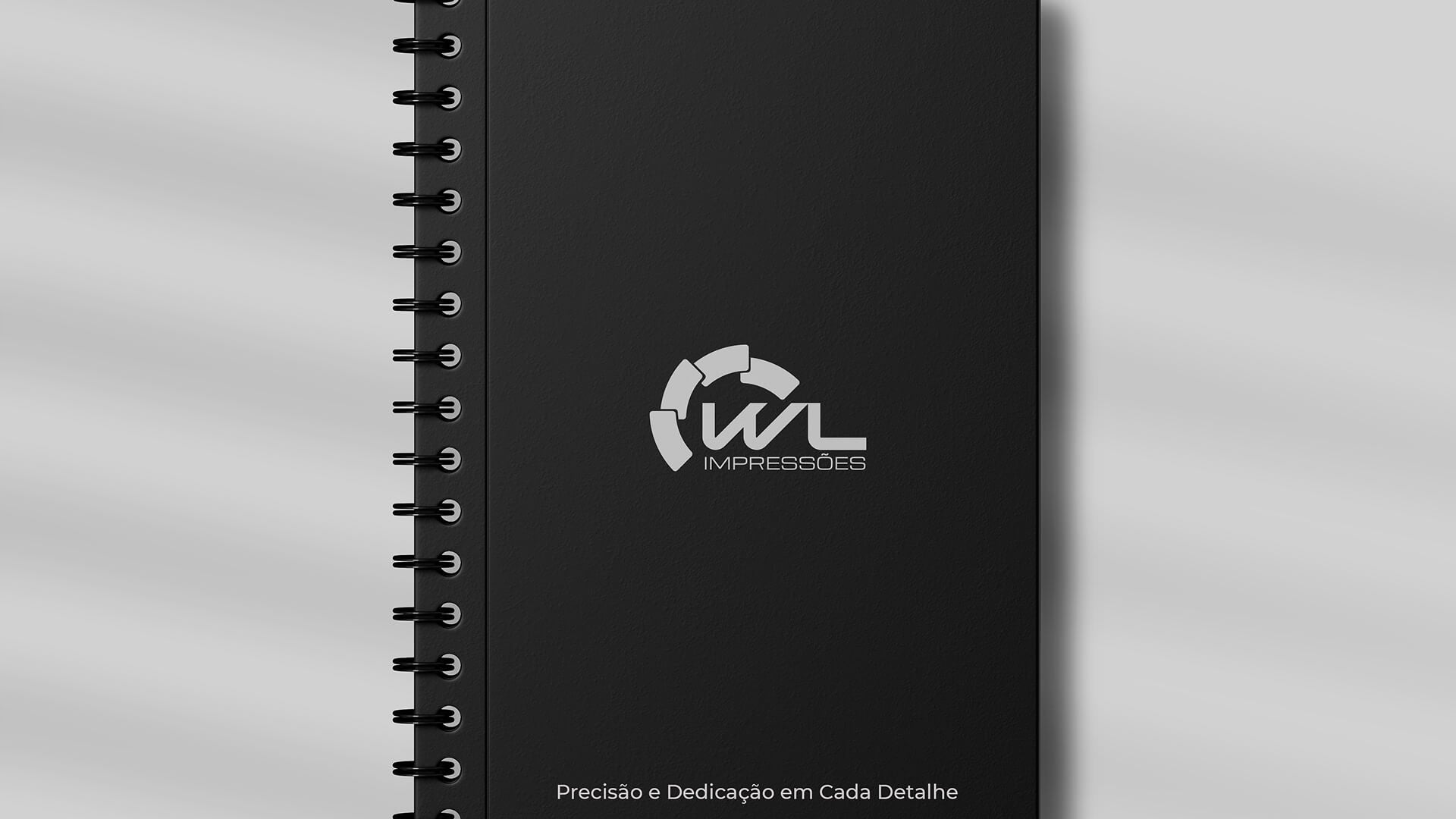 Caderno e itens de papelaria personalizados produzidos pela WL Impressões