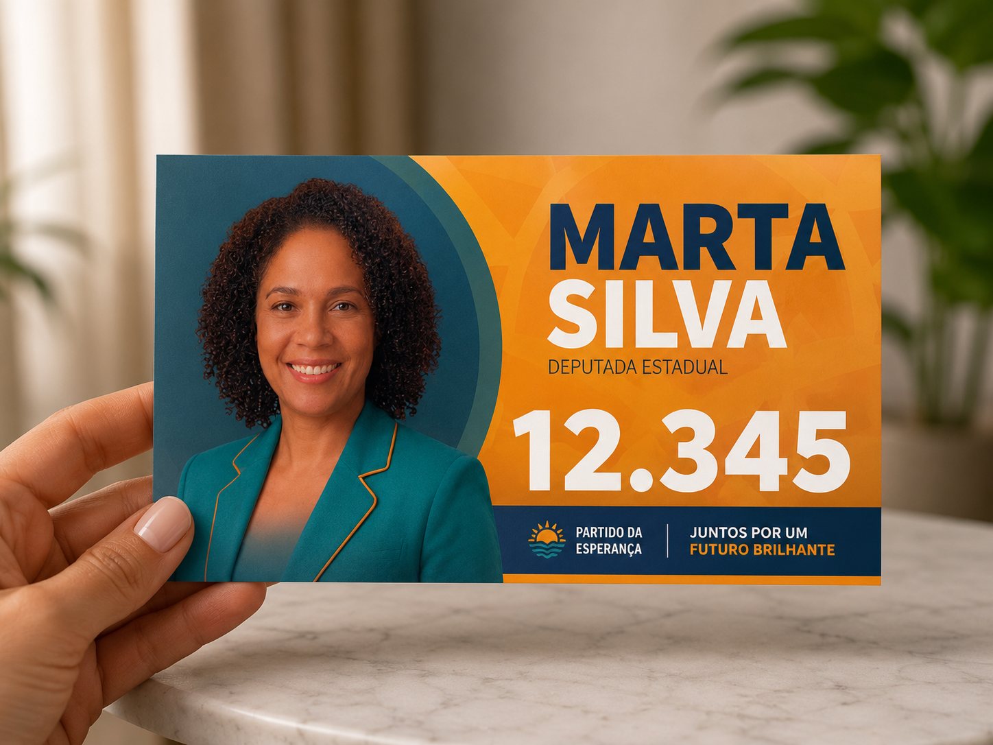 Adesivo eleitoral para para-choque