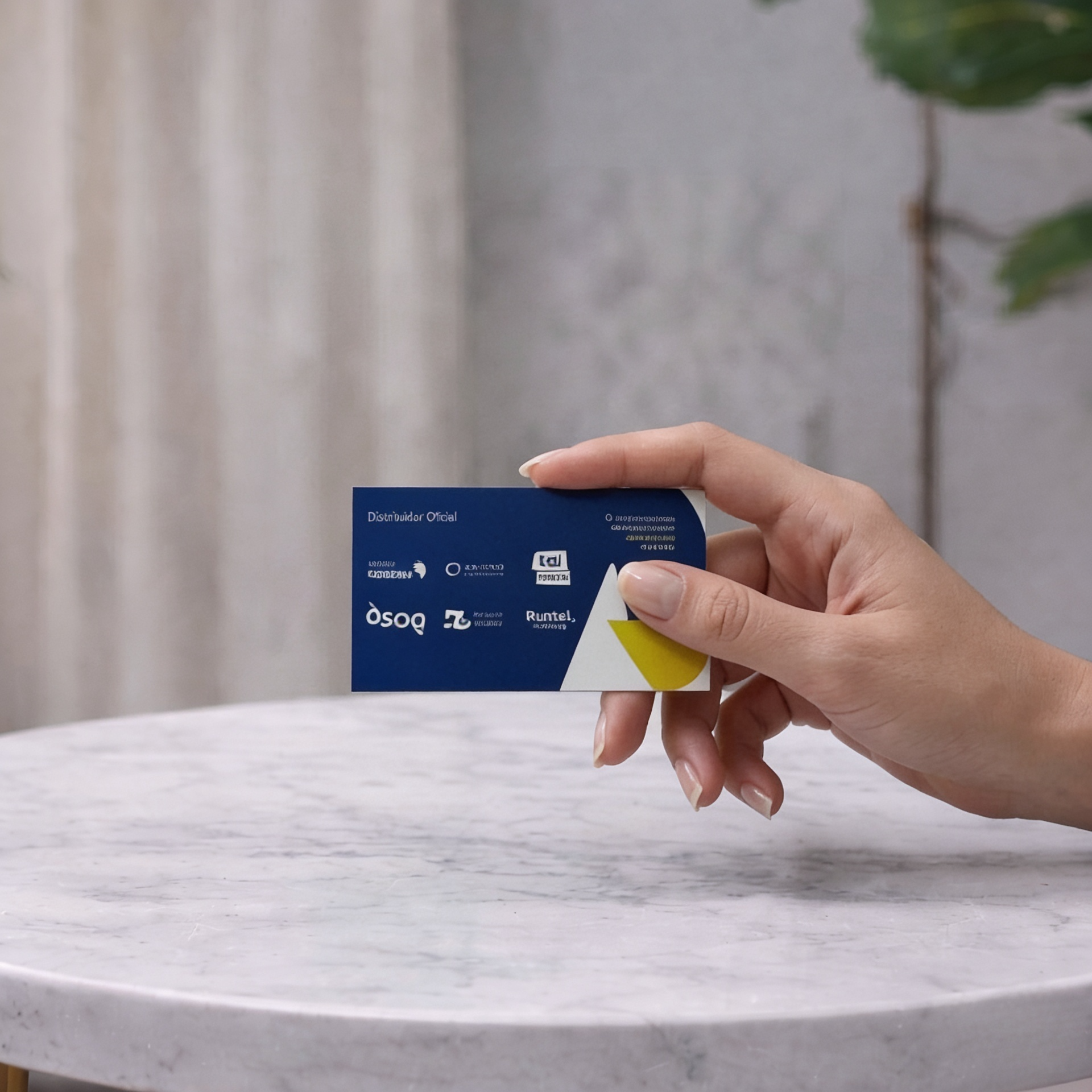 Cartão de visita personalizado com acabamento profissional