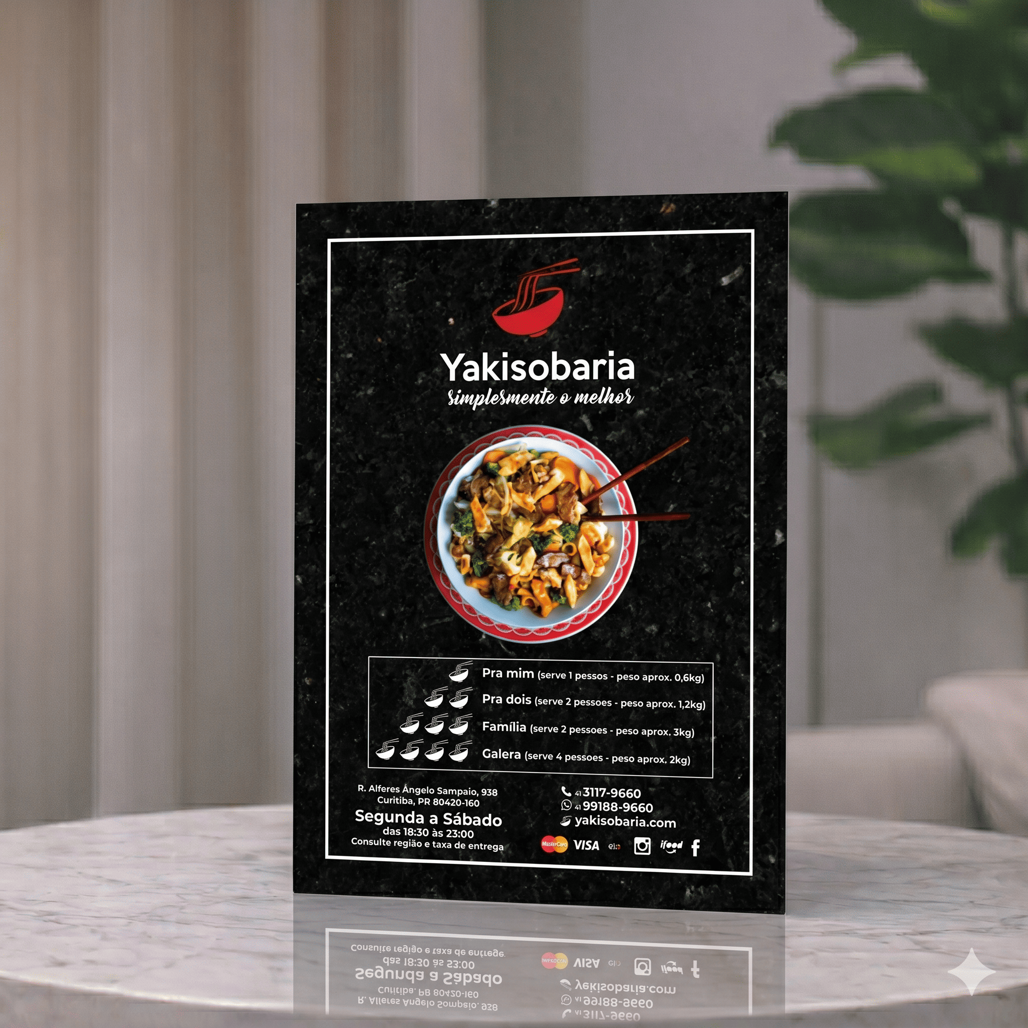 Material impresso para campanha promocional