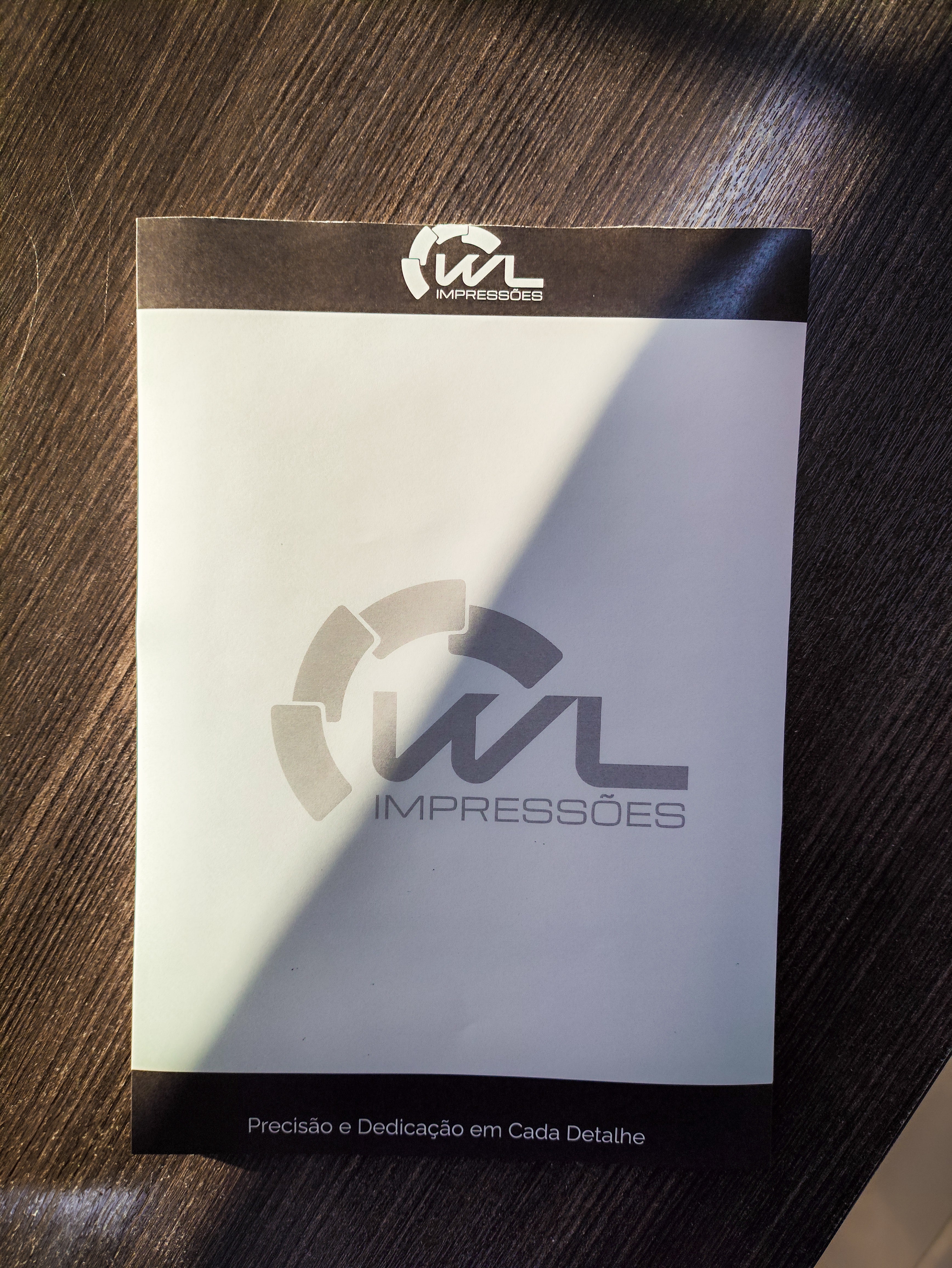 Bloco de papel timbrado personalizado